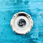 Wandteller Herr Fuchs Mond Silber Rand mini 8,5cm minimini