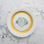 Wandteller Franzbrötchen vintage Herr Fuchs Teller Gold 19cm Hamburg Wohnen Innenrand