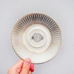 Wandteller Franzbrötchen vintage Herr Fuchs Teller hellmint Gold 14cm Hamburg Wohnen Linien