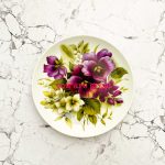 Wandteller you are great Herr Fuchs Blumen 19cm neonpink vintage wohnen lila/rosa