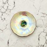 Wandteller Herr Fuchs Mond irisierend mini Regenbogen 11cm mini vintage Wohnen