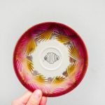 Wandteller Franzbrötchen vintage Herr Fuchs Teller Pink Gold 14cm Hamburg Wohnen