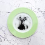 Wandteller Hase vintage Herr Fuchs Teller Wohnen 17cm Mint