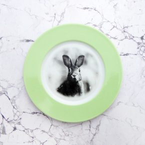 Wandteller Hase vintage Herr Fuchs Teller Wohnen 17cm Mint