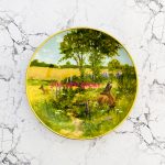 Wandteller you are great Herr Fuchs Reh Wald 24cm neonpink vintage wohnen