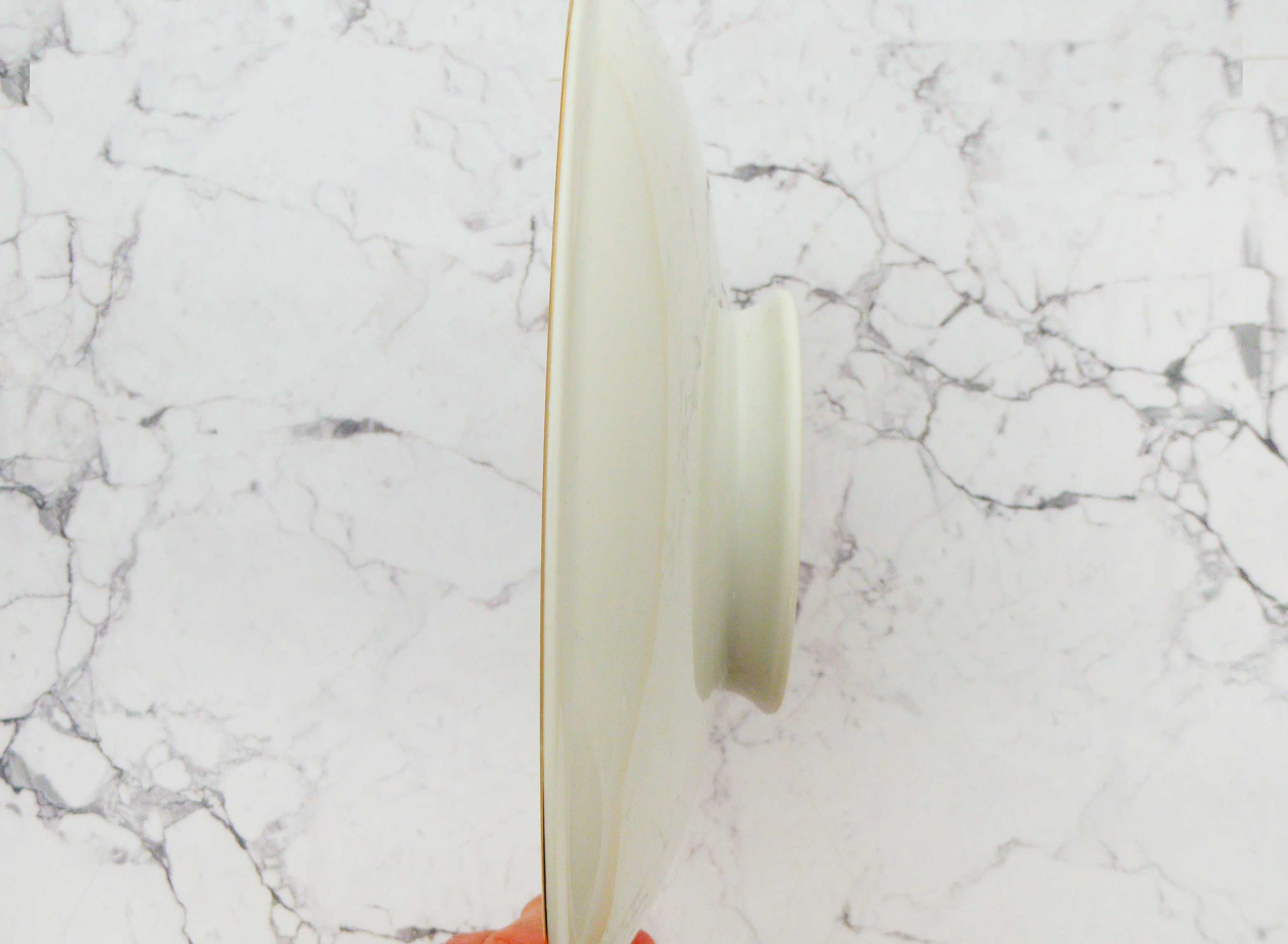 Wandteller Snacken köönt Typo Herr Fuchs 19cm gold plattdeutsch Blume vintage Margerite – Bild 2