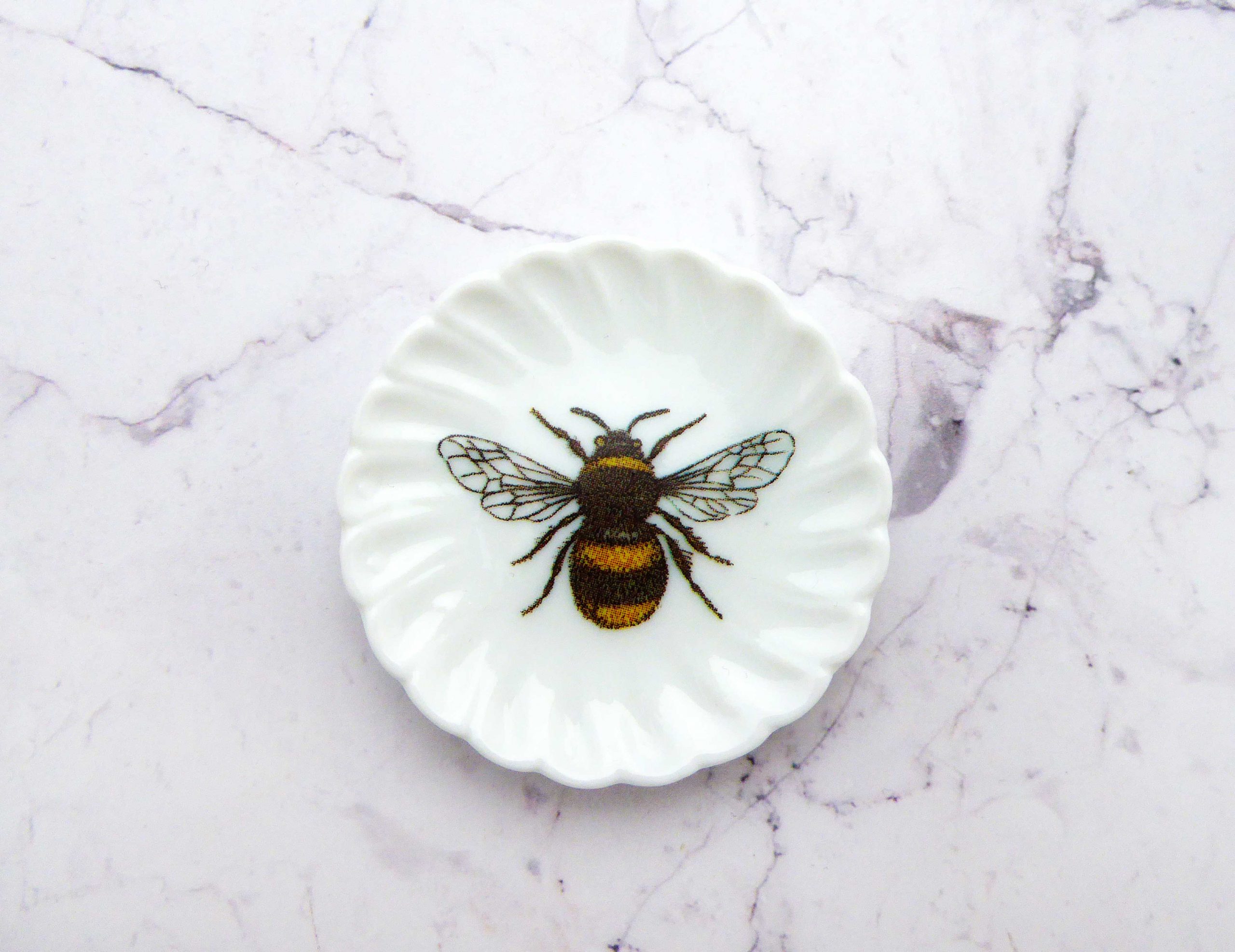 Wandteller Herr Fuchs Biene mini 5cm minimini Deko Wohnen Tier