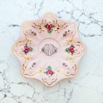 Wandteller Herr Fuchs Franzbrötchen Blume Gold rosa 16cm #perfekt vintage Wohnen