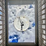 Wandteller Hamburger Hafen Kran Dock 17 Goldrand vintage Herr Fuchs Sterne mini 10cm