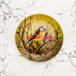 Wandteller you are great Herr Fuchs Vogel 19cm neonpink vintage wohnen Blaumeise