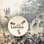 Wandteller Herr Fuchs mien Leevste Typo Blumen mini 10cm rot Gold vintage