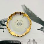 Wandteller Herr Fuchs Franzbrötchen Gold lila mini Regenbogen 11cm vintage Hamburg