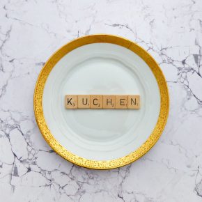 Wandteller Kuchen Vintage Herr Fuchs Deko Küche 19cm Food Gold