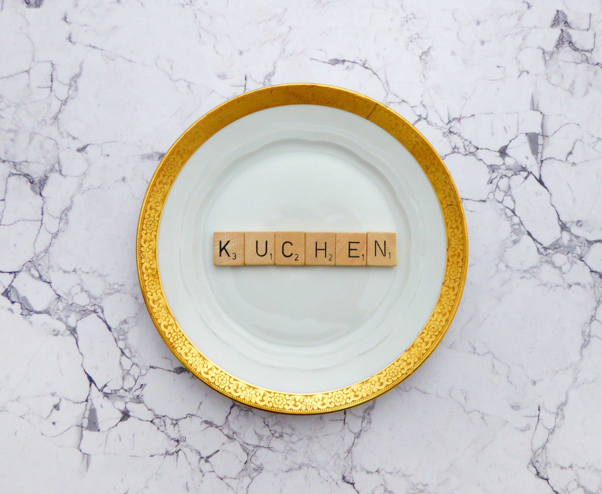 Wandteller Kuchen Vintage Herr Fuchs Deko Küche 19cm Food Gold