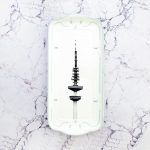 Wandteller Platte Herr Fuchs Hamburger Fernsehturm blau/hellblau Wohnen 32cm Knoten