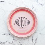 Wandteller Franzbrötchen vintage Herr Fuchs Teller Rosa/Gold 11cm Hamburg Wohnen