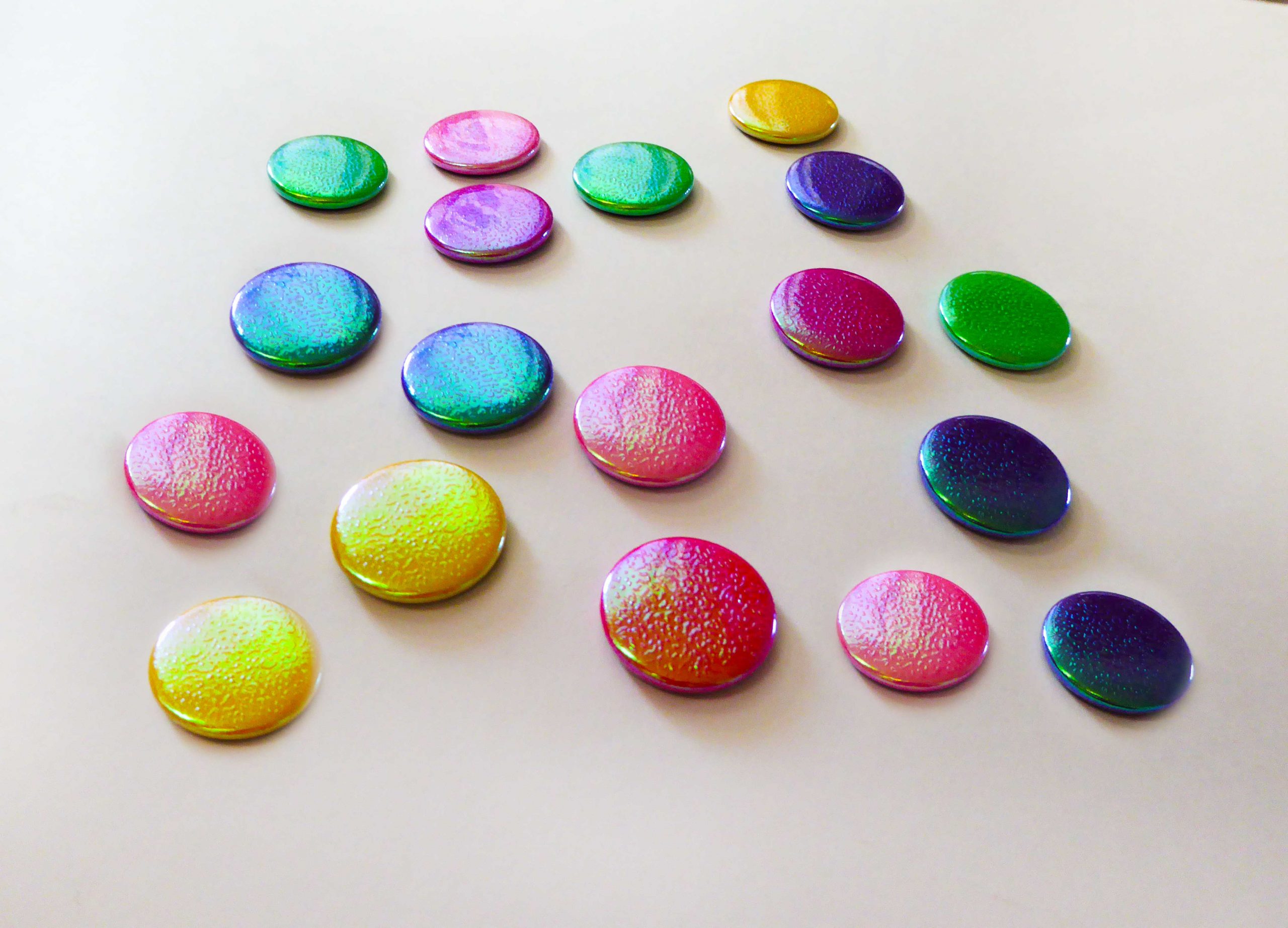 Meerjungfrau Regenbogen Magneten Set Herr Fuchs Magnet Irisieren Gelb/Rosa/Blau/Lila 8 St – Bild 3