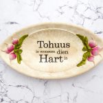 Wandteller Platte Herr Fuchs Typo Tohuus  Wohnen 21cm Radieschen vintage plattdeutsch