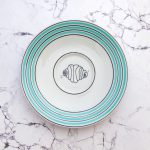 Wandteller Franzbrötchen vintage Herr Fuchs Teller Mint Braun 14cm Hamburg Wohnen Ringe