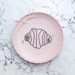 Wandteller Franzbrötchen vintage Herr Fuchs Teller Rosa 19cm Hamburg Wohnen