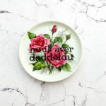 Wandteller daddeldu Typo Herr Fuchs mini 11cm plattdeutsch vintage Blume