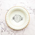 Wandteller Franzbrötchen vintage Herr Fuchs Teller Gold 17cm Hamburg Wohnen Riffel