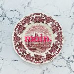Wandteller moin. Typo Herr Fuchs Rosa Neonpink 19cm Wedgewood Lila Wohnen