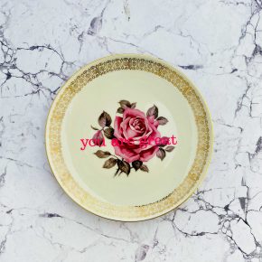 Wandteller you are great Herr Fuchs Blumen 19cm neonpink vintage wohnen Rosa Bunt Gold