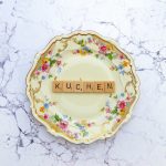 Wandteller Kuchen Vintage Herr Fuchs Deko Küche 19cm Food Blume Bunt Gold