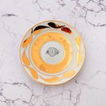 Wandteller Franzbrötchen vintage Herr Fuchs Teller Gold 12cm Hamburg Wohnen Muster