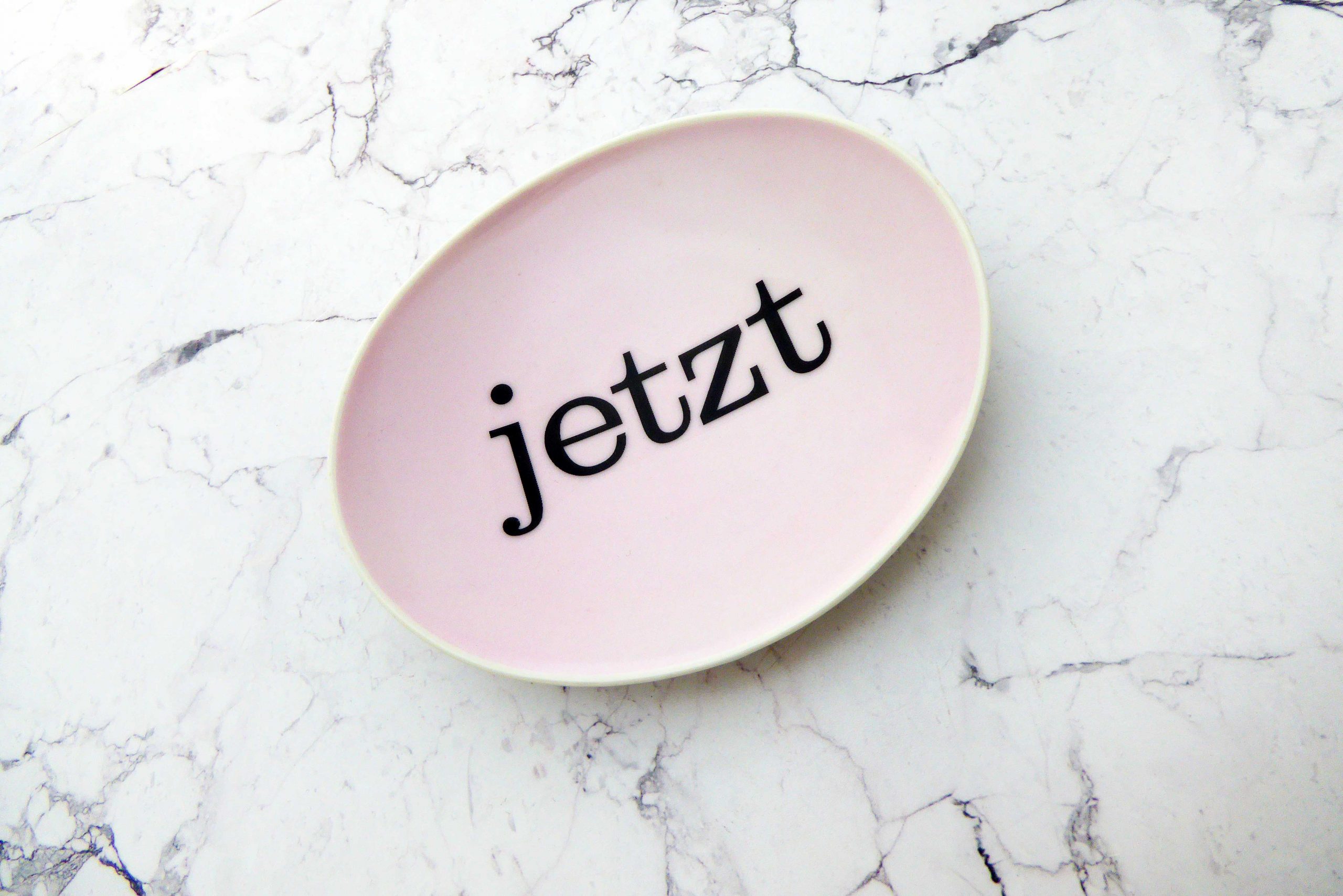 Wandteller Typo jetzt vintage Herr Fuchs mini rosa 12cm wohnen oval now – Bild 2