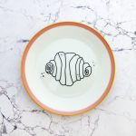 Wandteller Franzbrötchen vintage Herr Fuchs Teller Rosa / Gold 17cm Hamburg Wohnen