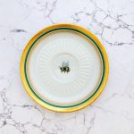 Wandteller Herr Fuchs Wohnen Hummel mini 14cm vintage gold grün