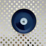 Wandteller Herr Fuchs Wohnen Hummel mini 15cm vintage gold blau
